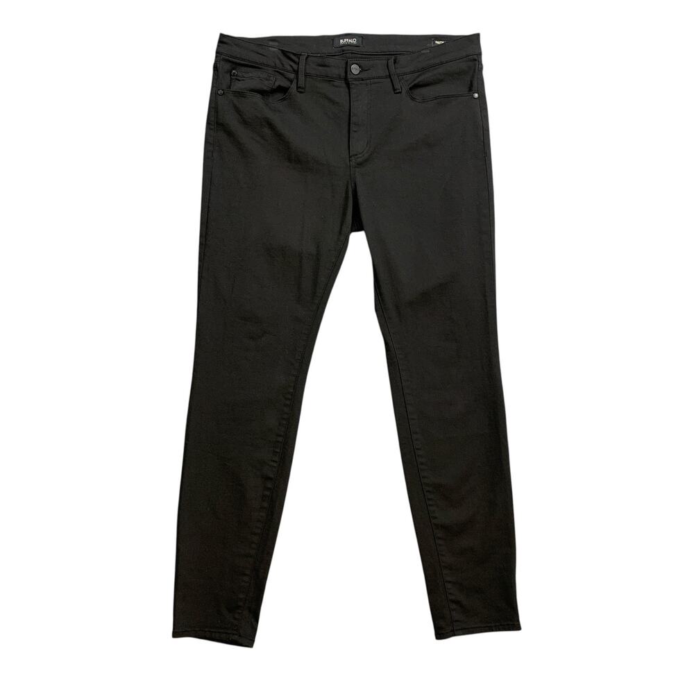 Buffalo David Bitton Jeans Womens 32 Black Faith Skinny Mid Rise Stretch Ankle
